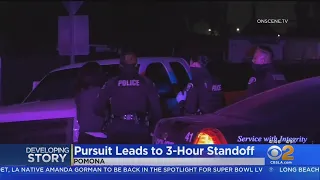 Pomona Pursuit Ends In Crash, 3-Hour Standoff