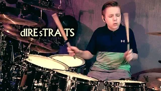 SULTANS OF SWING - DIRE STRAITS - 11 year old drummer