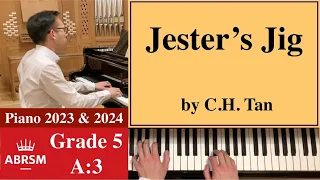 ABRSM Piano 2023-2024 Grade 5, A:3 Tan: Jester's Jig [Piano Tutorial with Sheet Music]