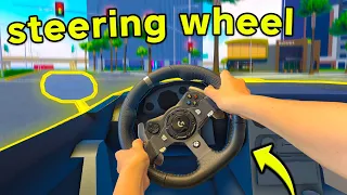 Using a STEERING WHEEL in Drive World