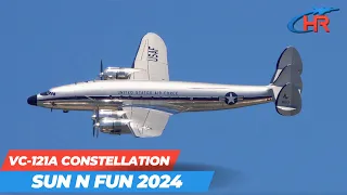 Aviation Enthusiasts Rejoice: Connie Constellation Wows Crowds at Sun N Fun 2024!”