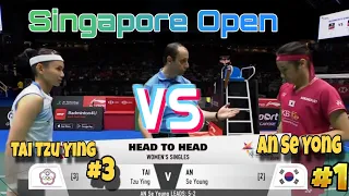 Singapore Open  | An Se Yong (KOR) [2] vs Tai Tzu Ying (TPE) [3] | Full Power‼️