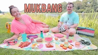 Picnick mukbang met foef ❤ Met overheerlijke karamel zeezout pasta | Beautygloss