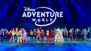 "Disney Adventure World" Name Reveal with Walt Disney Studios Park Characters at Disneyland Paris