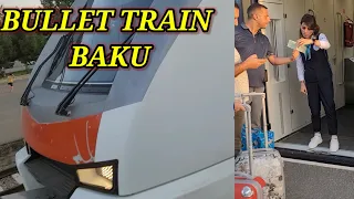 BULLET TRAIN BAKU AZERBAIJAN | SPEED TRAIN AZERBAIJAN 🇦🇿 #uzairtraveller