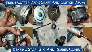 How TO Replace Brush Cutter  Clutch || Trimmer Clutch Drum Removal Brush Cutter  Replace Drive Shaft