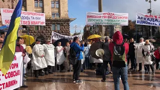 Митинг инвесторов Аркады под зданием КГГА