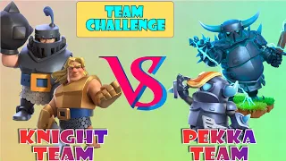 mega knight + golden knight vs mini pekka + pekka *2022* - clash royale | clash royale challenge