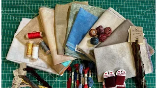 Flosstube #32 COME LEARN WITH ME**** Fabric - Thread and a Big old History Lesson