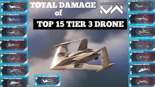 Modern Warships: all Tier 3 Drones Total Damage