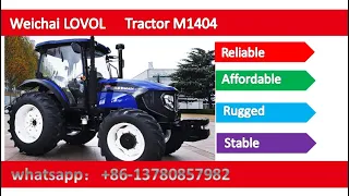 Tpaktop weichai lovol tractor 1404 paddy tracteur from China traktor manufacture trator for sale
