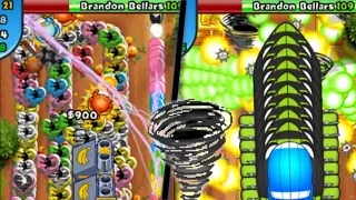 Bloons TD Battles - Beating a Hacker on Mega Boosts! Late Game Club Arena