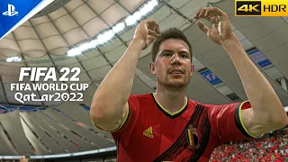 FIFA 22 World Cup Qatar 2022 | Belgium vs Canada - Group Stage | PS5 Gameplay 4k