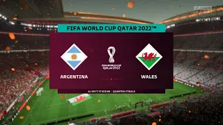 FIFA 23 World cup Road to Semi Final Argentina vs Wales PlayStation 5 gameplay 4K 60FPS
