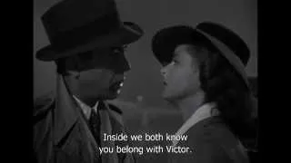 Casablanca Separate Ways Scene (HD & Sub)