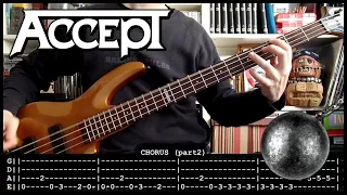 ACCEPT - Balls to the wall (bass cover w/Tabs & lyrics)