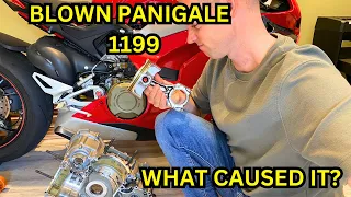 DUCATI PANIGALE 1199 BLOWN ENGINE....WHATS INSIDE?
