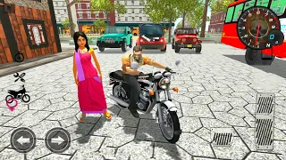 Motorbike With Woman Driving In City - Indian Heavy Driver Simulator #7 - Android Gameplay