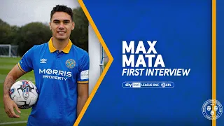 First interview | Max Mata signs for Shrewsbury Town from Sligo Rovers