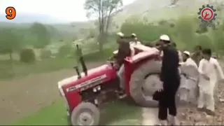 Top 10 tractors fails.tractor accident funny videos #1 #viral #tractor