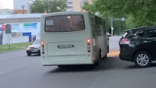 Поездка на автобусе Ataman  а093н6 по маршруту 121 со остановки Астраханской до остановки водаканал