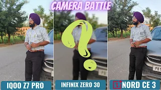 iQOO Z7 Pro vs Infinix Zero 30 vs Oneplus Nord CE 3 | Camera Test Comparison | Zoom | Camera Feature