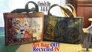 Art Tote Bag OUT, Recycled IN | Assemble Purse | Part 7(A&B) of 7 | Adv Project ZSA Tutorial