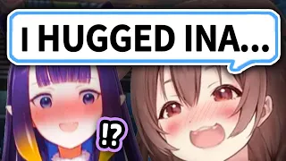 Korone's Reaction To Hugging Ina and Meeting Her For The First Time【Hololive】