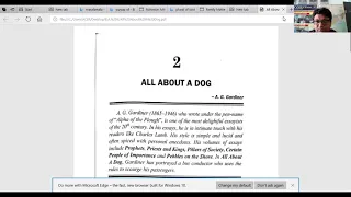 All About a Dog by A. G. Gardiner Part II Explanation in English and Hindi by Abdul Shamim