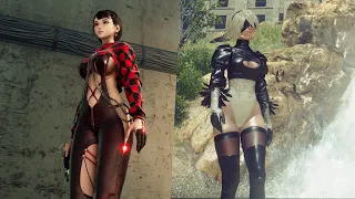 Stellar Blade VS NieR Automata Comparison - Physics, Details, Graphics, Gameplay