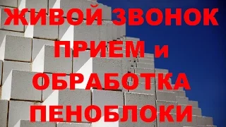 ЖИВОЙ ЗВОНОК. РЕАЛЬНЫЙ ЗВОНОК. ПРИЕМ и ОБРАБОТКА ВХОДЯЩЕГО ЗВОНКА. ПЕНОБЛОКИ.