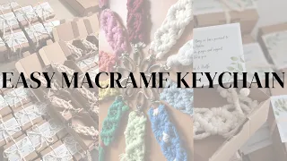 DIY Keychain - Macrame Keychain Tutorial for Beginners