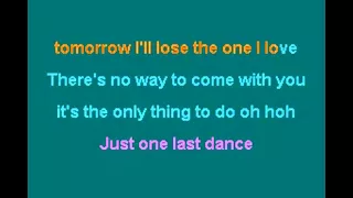 just one last dance -Sarah Conner Feat. Natural- Karaoke