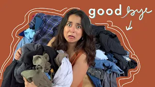 trying on everything | extreme closet cleanout