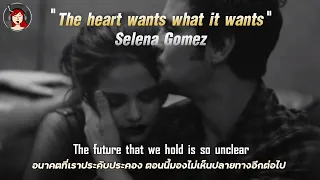 แปลเพลง The heart wants what it wants - Selena Gomez (Engsub/thaisub)