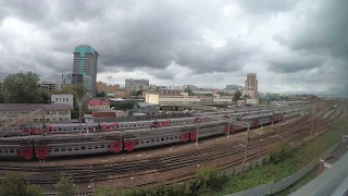 Time lapse of Moscow Paveletsky railway station