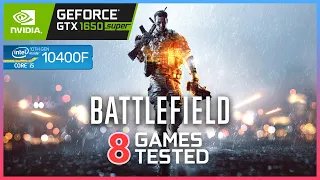 BATTLEFIELD ALL GAMES TESTED - GTX 1650 SUPER - i5 10400F