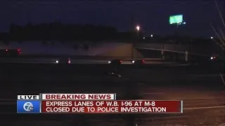 Express lanes of WB I-96 at Davison closed due to police investigation