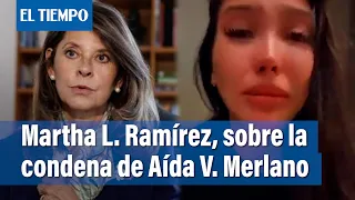 El polémico trino de Marta Lucía Ramírez sobre Aída Victoria Merlano | El Tiempo