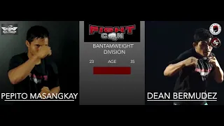 FicghtCon 2017 Mano Mano MMA - Pepito Masangkay Jr vs Dean Bermudez