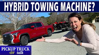 Fast and Peppy!? 2022 Toyota Tundra i-FORCE MAX Hybrid First Drive and Towing Test
