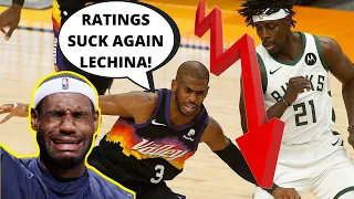 NBA FINALS TV Ratings GAME 3 sees the BOTTOM FALL OUT! Lebron James & Adam Silver RUINED the LEAGUE!