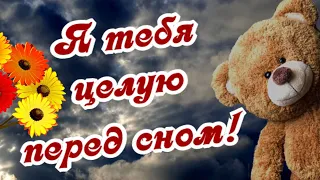 Перед сном тебя целую! Для моей Обожульки! Доброй ночи!