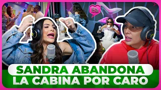 SANDRA ABANDONA LA CABINA POR CARO SACARLE EN CARA LA CANCELARON DE TELEMICRO