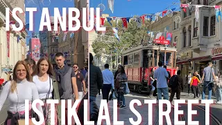 Istiklal street walking tour | Taskim Square | Istanbul Walking Tour | İstiklal Caddesi Istanbul