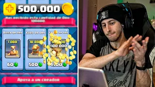 GASTANDO +500.000 DE ORO EN CLASH ROYALE | Robleis