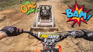 BOBCAT vs BIKER  | EPIC, ANGRY, AWESOME MOTO MOMENTS Ep.104