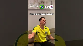 CRAZIEST BRAZIL FAN REACTION TO BRAZIL 4-1 SOUTH KOREA 😂 | BRAZIL VS SOUTH KOREA MATCH REACTION