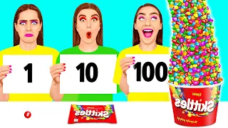 100 개의 음식 층 | 크레이지 챌린지 4Teen Challenge