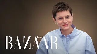 Emma Corrin Is Admittedly So British | All About Me | Harper's BAZAAR